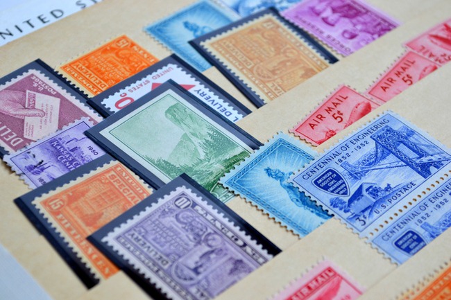 sort postage stamps