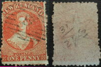 [Queen Victoria -  Perforated by Order from the Dunedin Postmaster, type A14]