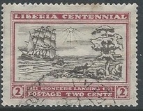 [The 100th Anniversary of the Landing of the First Settlers at Cape Mesurado, type FA1]