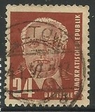 [Presidente di Stato Wilhelm Pieck - Filigrana: Ornamento, Scrivi I1]