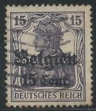 [German Empire Postage Stamps Surcharged "F and Cent" & Overprinted "Belgien", 유형 B5]