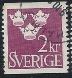 [King Gustaf VI Adolf of Sweden & Tree Crowns - Without Imprint, type BM19]