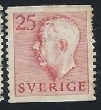 [King Gustaf VI Adolf of Sweden & Tree Crowns - Without Imprint, type DB12]