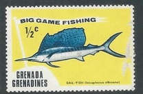 [Big Game Fishing - Issues of 1975 of Grenada, but inscribed "GRENADA GRENADINES", tyyppi AS]