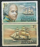 [The 185th Anniversary of Captain William Bligh's Discovery of Aitutaki - For Airmail See Number 117-122, Вид CR]