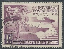 [The 75th Anniversary of U.P.U., type V]