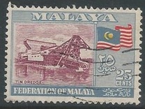 [Coat of Arms, Flag and Map of Malaya, type C]