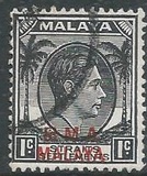 [Straits Settlements Postage Stamps Overprinted "B M A MALAYA" in Black or Red Colour, type A]