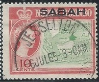 [North Borneo Postage Stamps of 1961 Overprinted "SABAH", type A4]