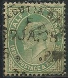 [King Edward VII, 1841-1910 - Inscription "INDIA POSTAGE & REVENUE", प्रकार XAT]