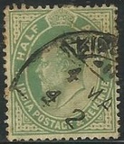 [King Edward VII, 1841-1910 - Inscription "INDIA POSTAGE & REVENUE", प्रकार XAT]