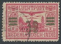 [Airmail - Airplanes over Landscape Stamp of 1928 Surcharged, type M5]