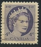[Queen Elizabeth II - Normal Paper, See 1962 for Fluorescent Stripes, typ GT3]