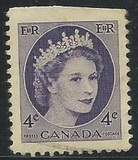 [Queen Elizabeth II - Normal Paper, See 1962 for Fluorescent Stripes, typ GT3]