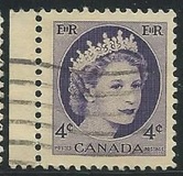 [Queen Elizabeth II - Normal Paper, See 1962 for Fluorescent Stripes, typ GT3]