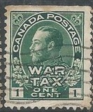 [King George V in Admiral Uniform Overprinted "War Tax", Tip AL]