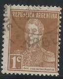 [Definitive Issues - General San Martin, with Period after Value, ประเภท CU1]