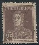 [Definitive Issues - General San Martin, with Period after Value, ประเภท CU2]