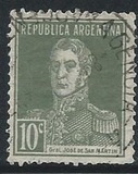 [Definitive Issues - General San Martin, without Period after Value, Tip CW6]