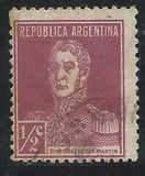[Definitive Issues - General San Martin, without Period after Value, Tip CW]