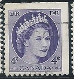 [Queen Elizabeth II - Normal Paper, See 1962 for Fluorescent Stripes, typ GT3]