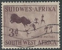 [Rock Carvings, Natives and Animals, type BO]