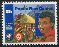 [The 75th Anniversary of the Boy Scout Movement, type OU]