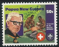 [The 75th Anniversary of the Boy Scout Movement, type OV]