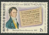 [The 150th Anniversary of the Death of Ludwig van Beethoven, German Composer, 1770-1827, type YT]