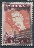 [Coat of Arms, Flag and Map of Malaya, type D]