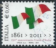 [The 150th Anniversary of the Unification of Italy - Self Adhesive, نوع DIN]