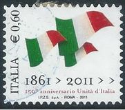 [The 150th Anniversary of the Unification of Italy - Self Adhesive, نوع DIN]