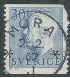 [King Gustaf VI Adolf of Sweden - New Engravement with Imprint, type EE4]