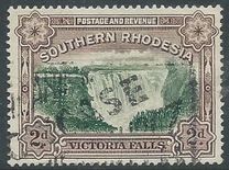 [Victoria Falls - Nos. 30 & 31 Inscribed with "Postage & Revenue" at Top of Frame, type F]