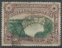 [Victoria Falls - Nos. 30 & 31 Inscribed with "Postage & Revenue" at Top of Frame, type F]