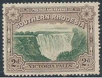 [Victoria Falls - Nos. 30 & 31 Inscribed with "Postage & Revenue" at Top of Frame, type F]