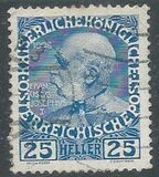 [The 60th Anniversary of the Reign of Emperor Franz Josef II. Normal Paper without Varnish Bars, type Y8]