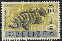 [British Honduras Postage Stamps Overprinted "BELIZE", type A]