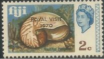 [Royal Visit - Issues of 1969 Overprinted "ROYAL VISIT 1970", tegund FH]