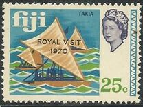 [Royal Visit - Issues of 1969 Overprinted "ROYAL VISIT 1970", tegund FJ]