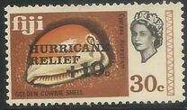 [Hurricane Relief - Issues of 1969 Overprinted "HURRICANE RELIEF +" and Surcharged Premium, Tip GY]
