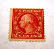 [George Washington - Coil Waste. Size: 19½-20 x 22mm, type DW153]