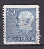 [King Gustaf VI Adolf of Sweden - White Numerals, with Imprint, τύπος FA6]