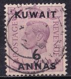[King George VI - Stamps of Great Britain Overprinted "KUWAIT" and Surcharged New Values in Indian Currency, type BD]