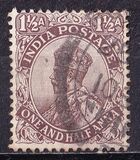 [King George V, 1865-1936 - Inscription: "ONE AND A HALF ANNA", type XAY1]