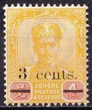 [Sultan Ibrahim - Previous Issues Surcharged, type K]