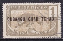 [Middle Congo Postage Stamps Overprinted "OUBANGUI-CHARI-TCHAD", type A]