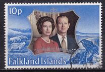 [The 25th Anniversary of the Wedding of Queen Elizabeth II and Prince Philip, type ES1]