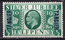 [The 25th Anniversary of the Reign of King George V - Great Britain Stamps Overprinted "TANGIER", type C]