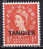 [Queen Elizabeth II - Great Britain Postage Stamps Overprinted "TANGIER", type P]